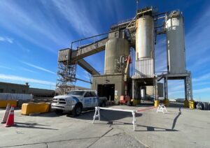 Image of Shield Foundation Repair working on the structural concrete of a silo.