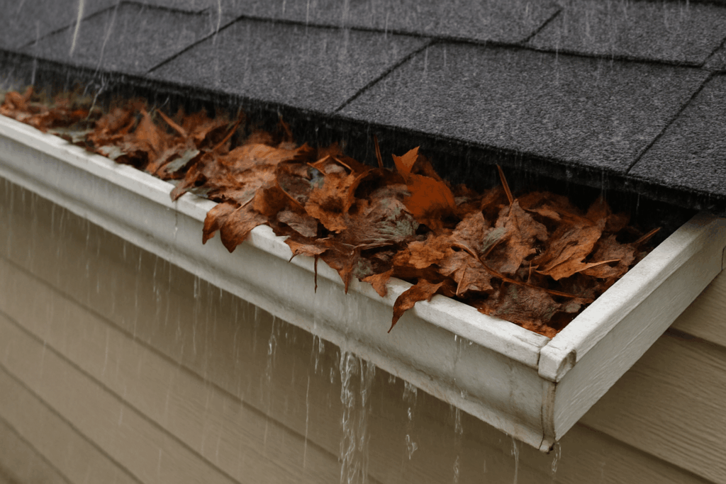 Clogged Gutter