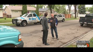 Shield Foundation Repair talks to Global News Edmonton during a major rain event.