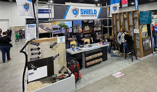Shield Foundation Repair at the home and garden show 2025 in Edmonton
