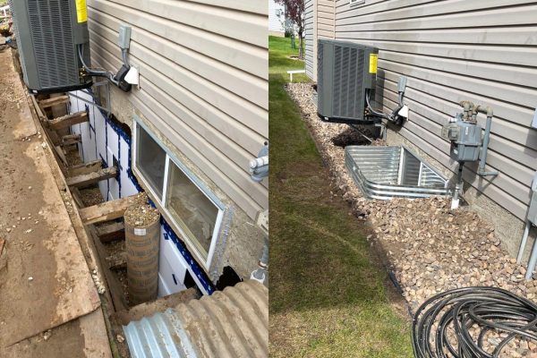 Before After Window Well