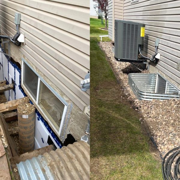 Before After Window Well